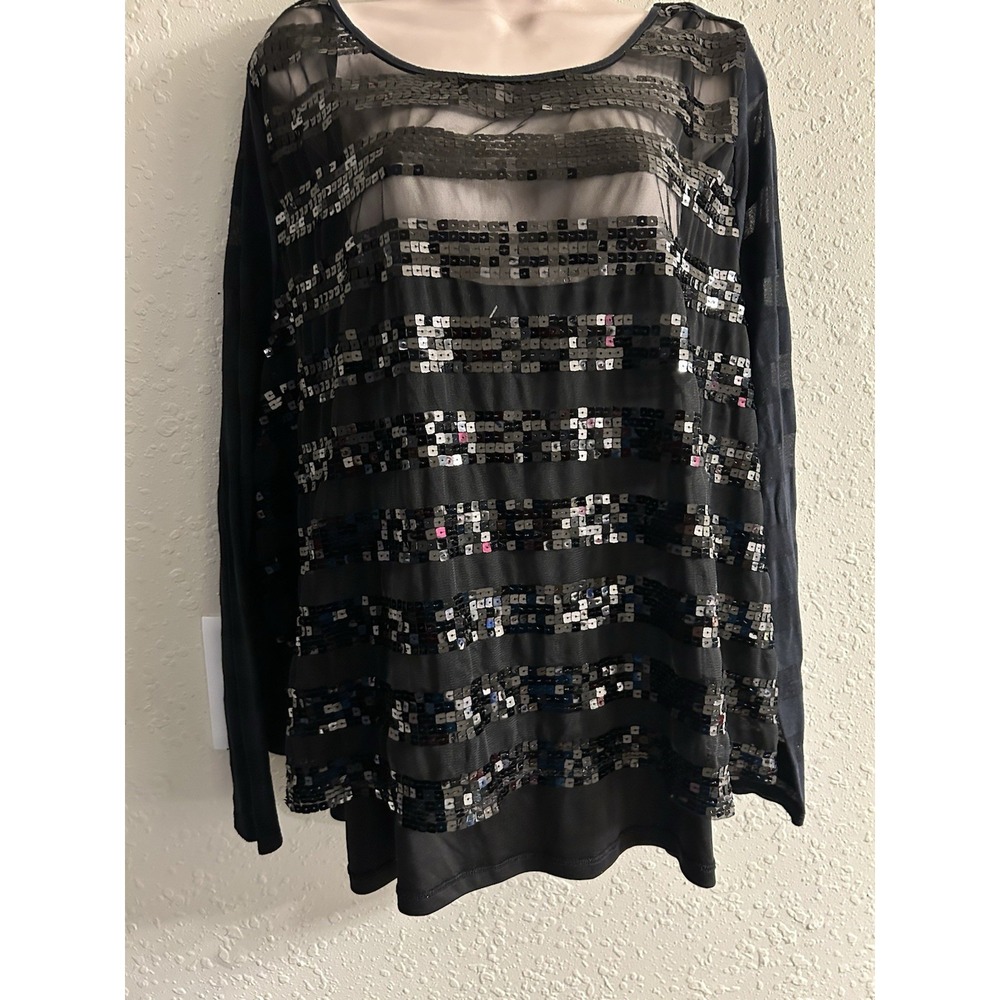 New 26/28 Lane Bryant sequin top #608*10**